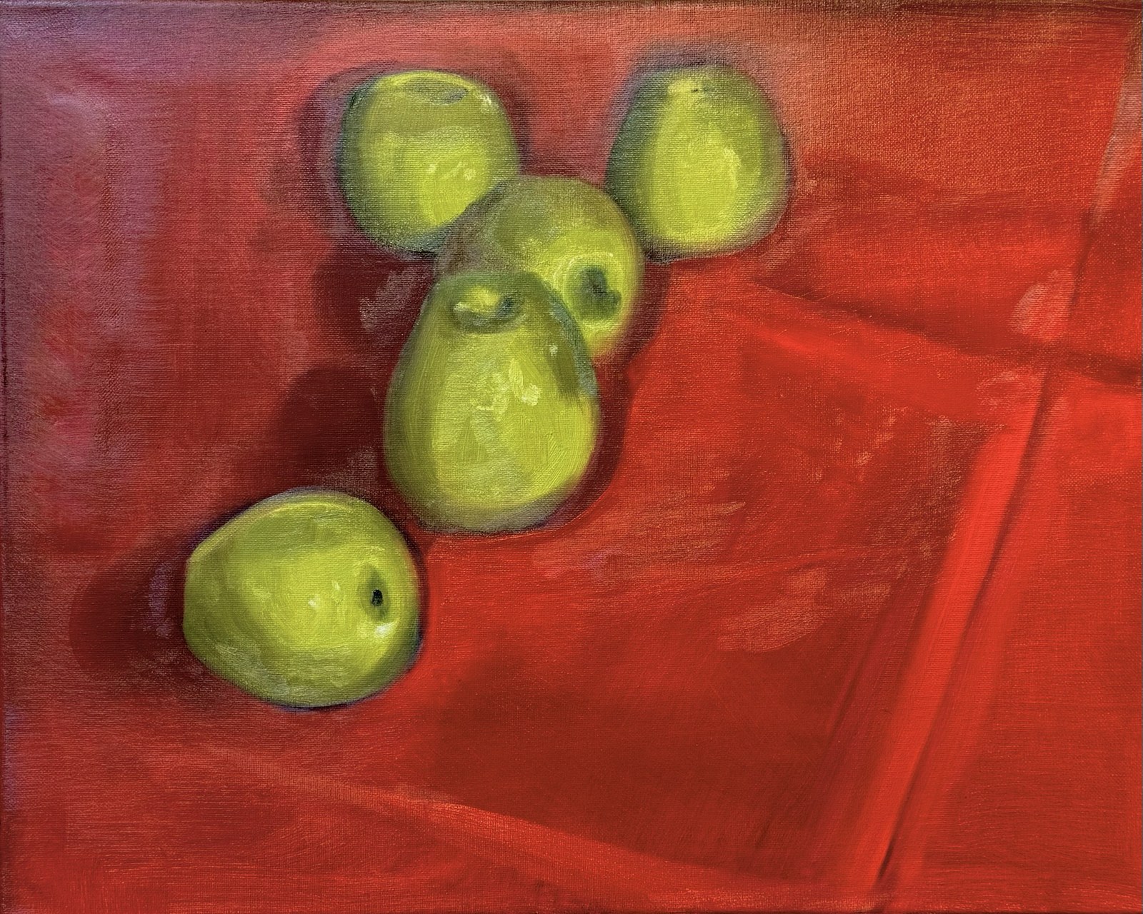 Apples original painting by Kiley Honsinger