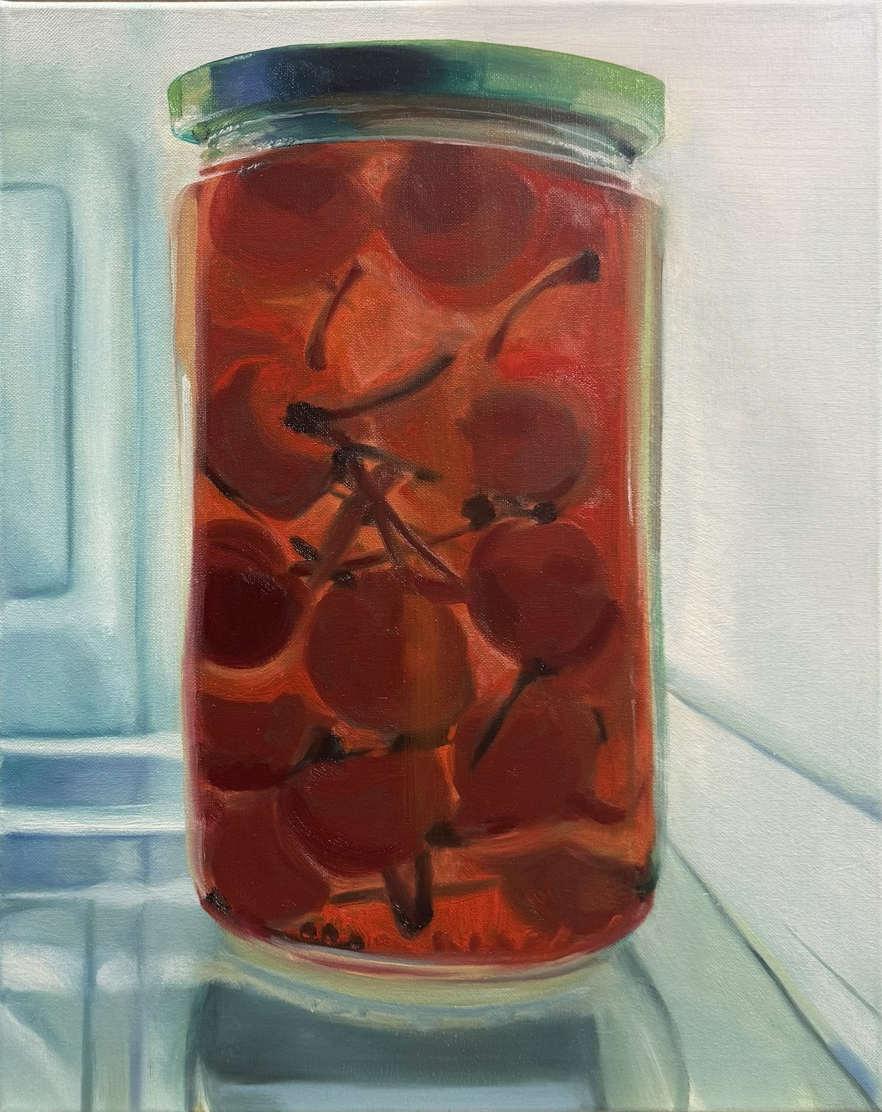 Marichino Cherries print artwork by Kiley Honsinger