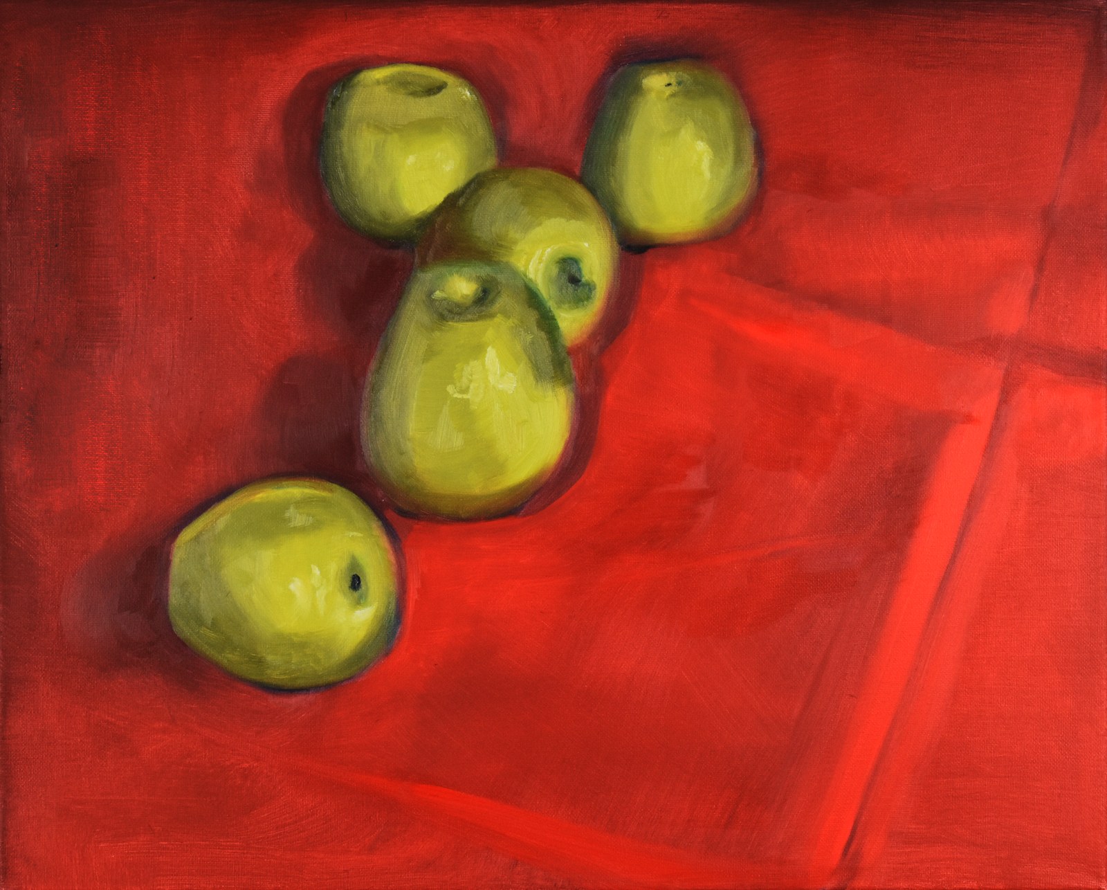 Apples print artwork by Kiley Honsinger